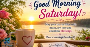 Good Morning Saturday blessings